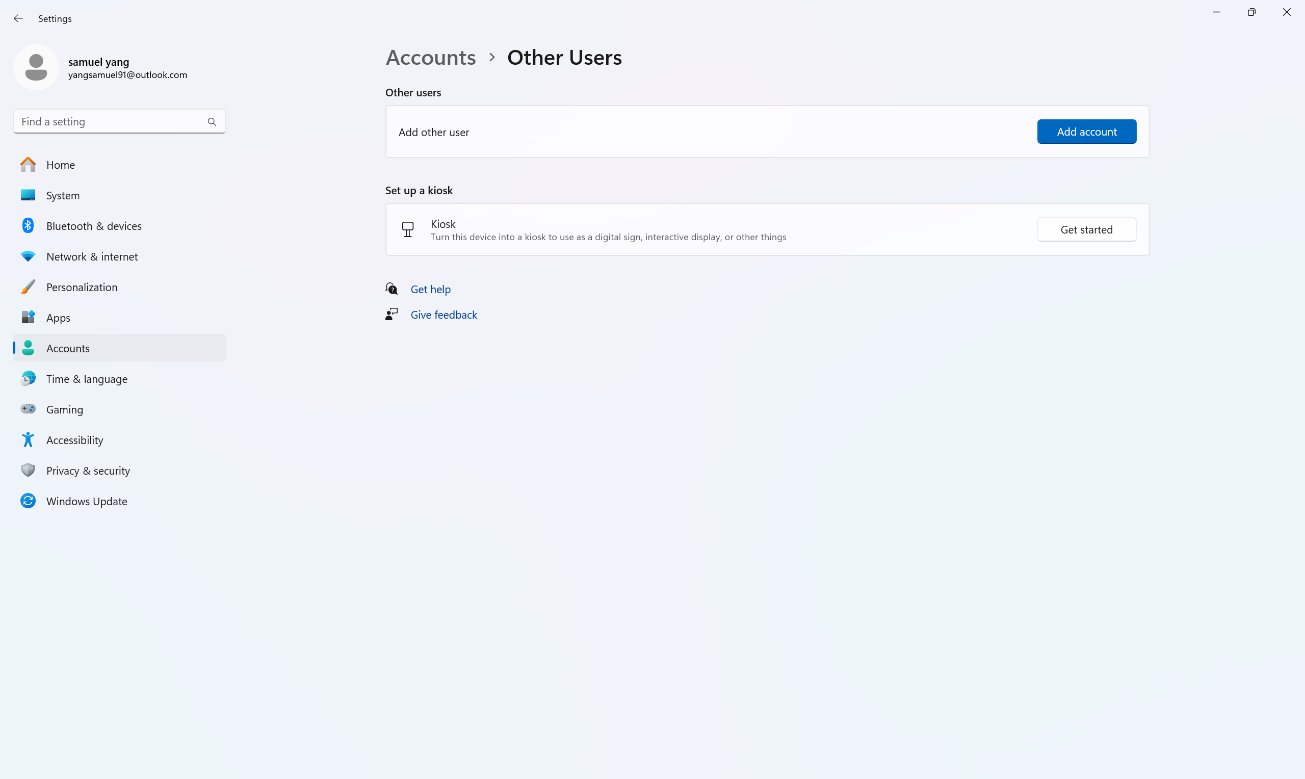 Add button