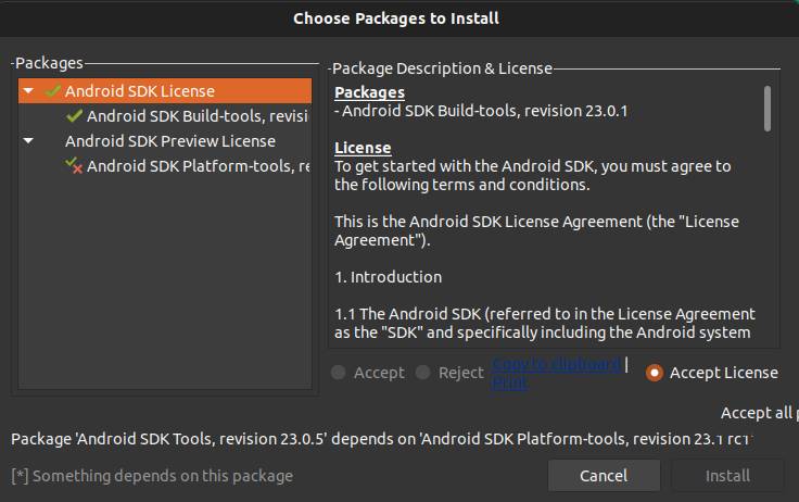 Android SDK Manager