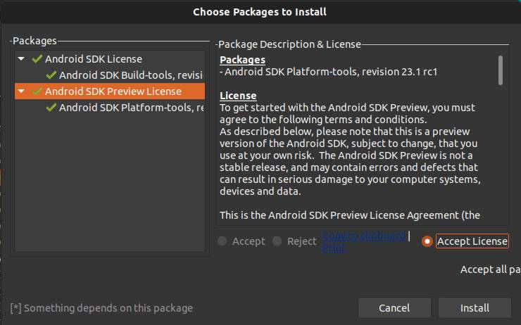 Android SDK Manager