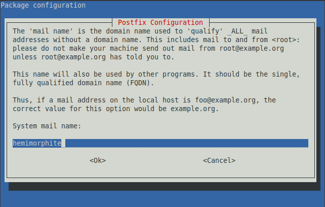 Postfix Configuration